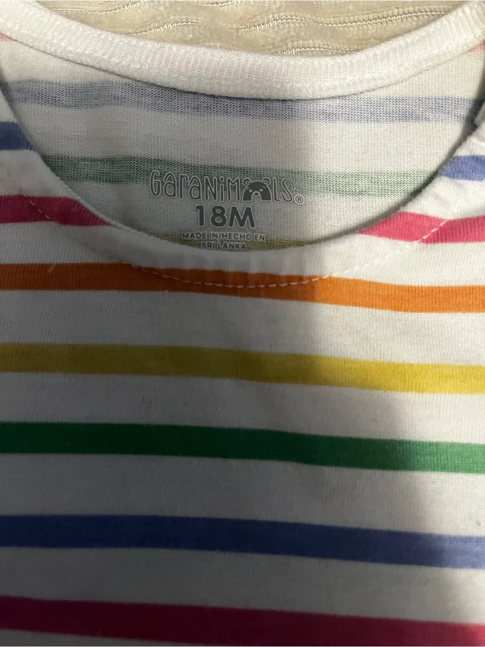 Garanimals Light Blue Rainbow & Floral Print Bodysuit